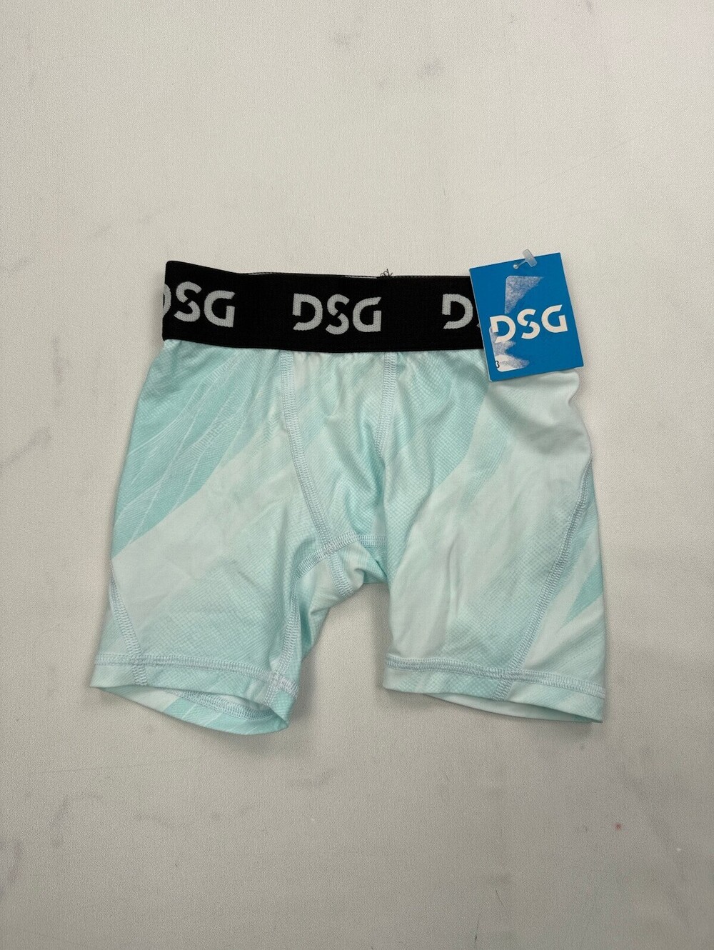DSG Abstract Print Compression Shorts Aqua Recent Pull-On Weekend - Boys XS